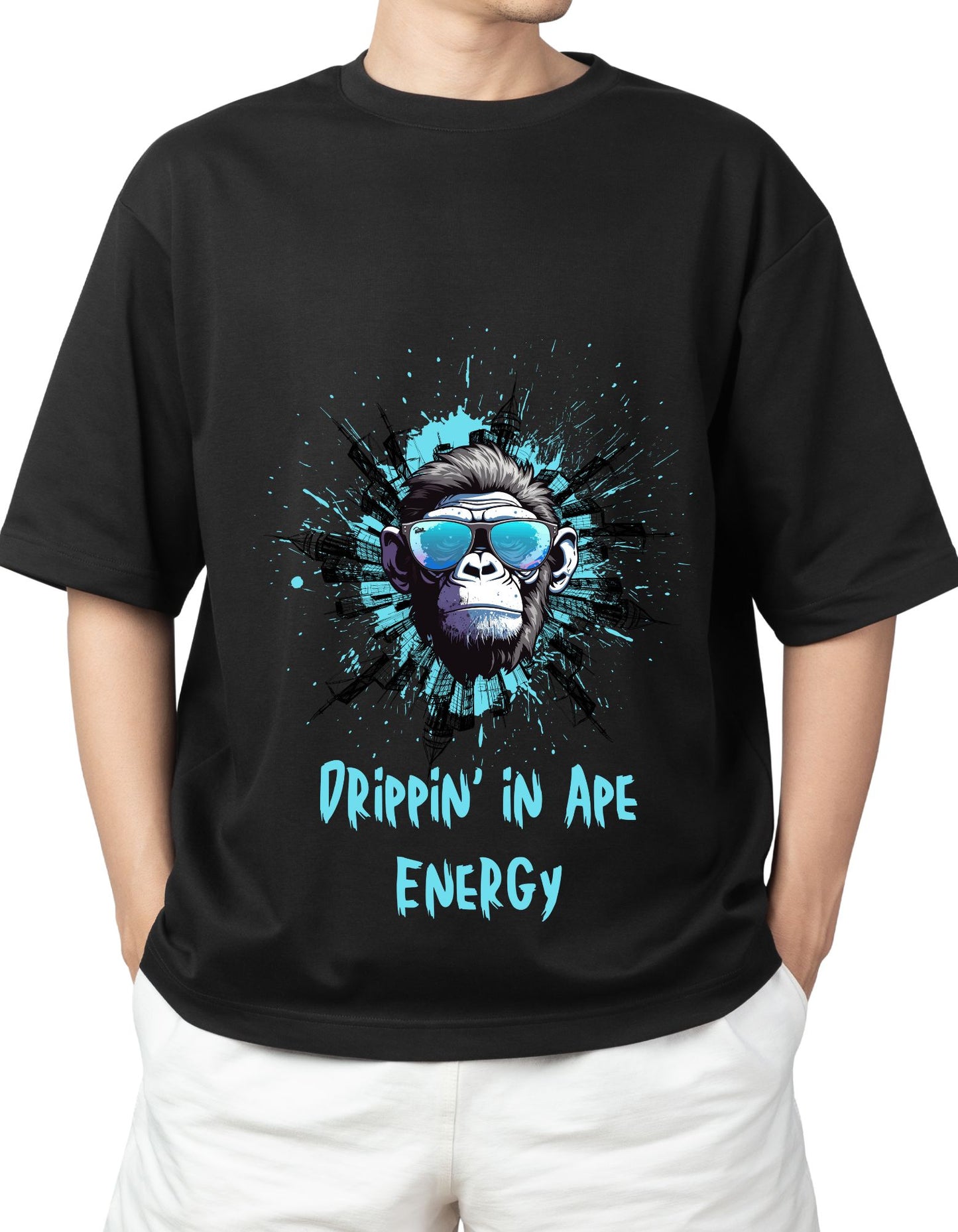Drippin’ in Ape Energy Printed T-Shirt